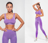 Legíny bezešvé Violet Melange Shape (Push Up) 