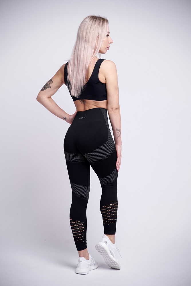 Bezešvé legíny Revolution Black