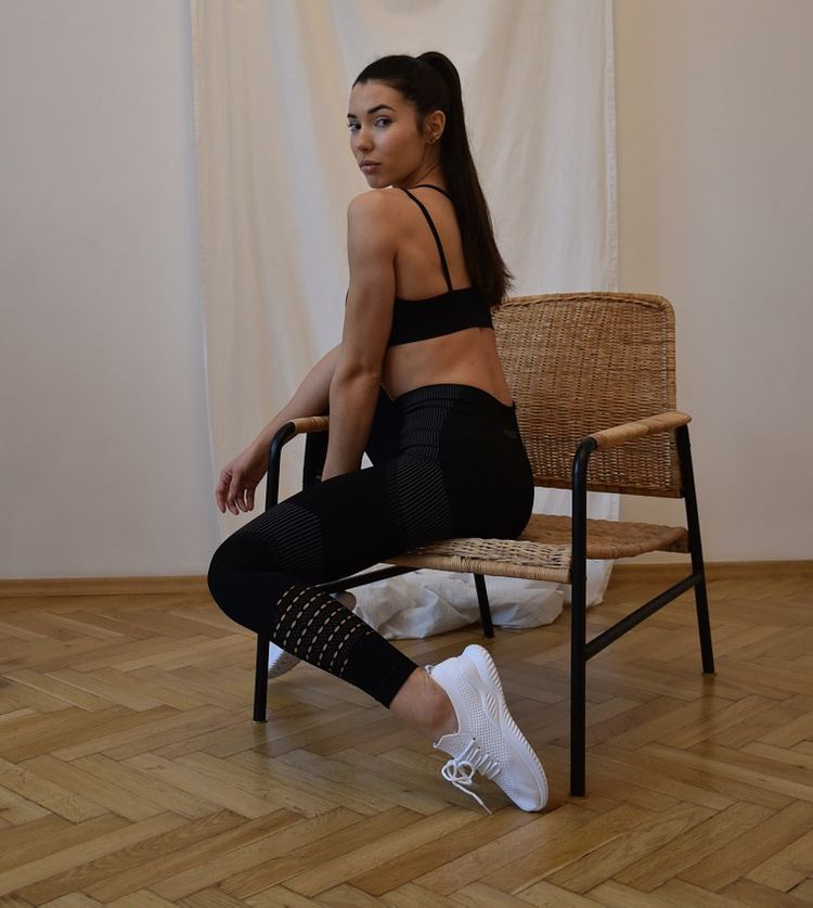 Bezešvé legíny Revolution Black