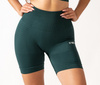 Bezešvé šortky High Rise Bottle Green